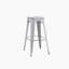 Tabourets de bar sans dossier, légers, industriels, contemporains, rustiques, rétro, costaux, en métal, sans dossier et avec 4 pieds (seulement les chaises)