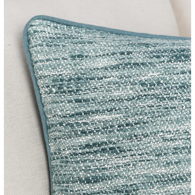 Sharma Pillow Cover & Insert, Rectangular, Blue/Teal