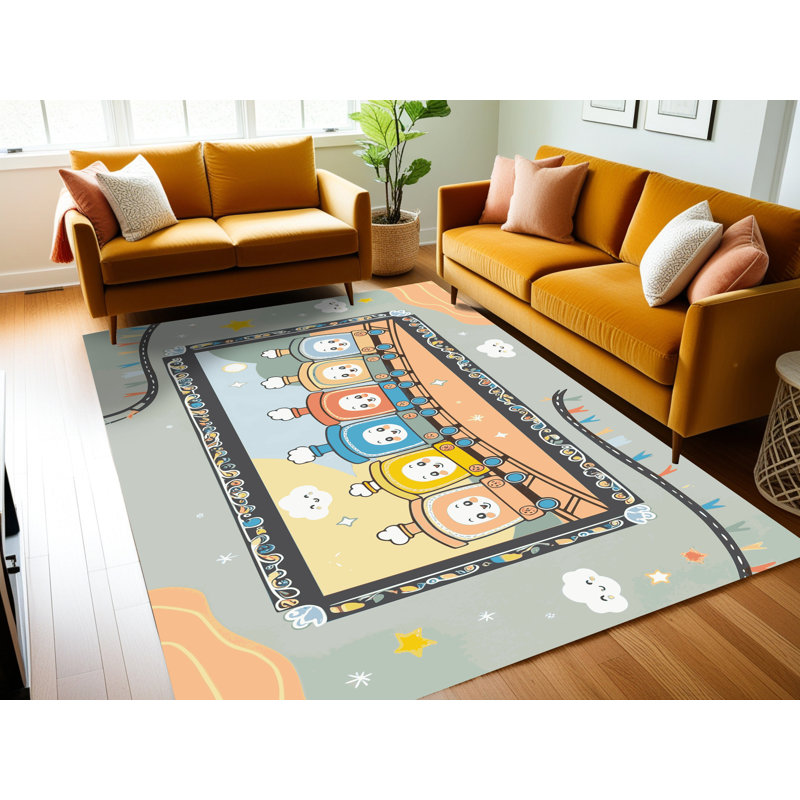 Tapis pour enfants East Urban Home, Rectangulaire 8 pi x 12 pi