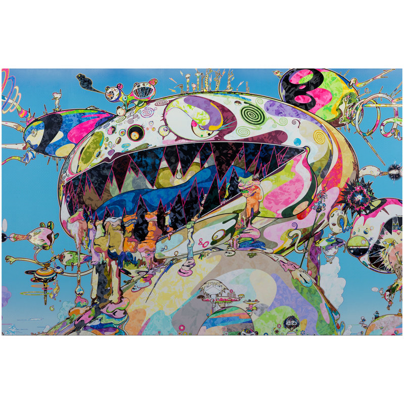 Papier d'art mural Takashi Murakami, H 24 po x l 36 po x P 0,1 po