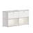 Modular Metal Drawer sideboard file cabinet Dining Cabinet Shelf Bookcase 2-tier Storage-129682532