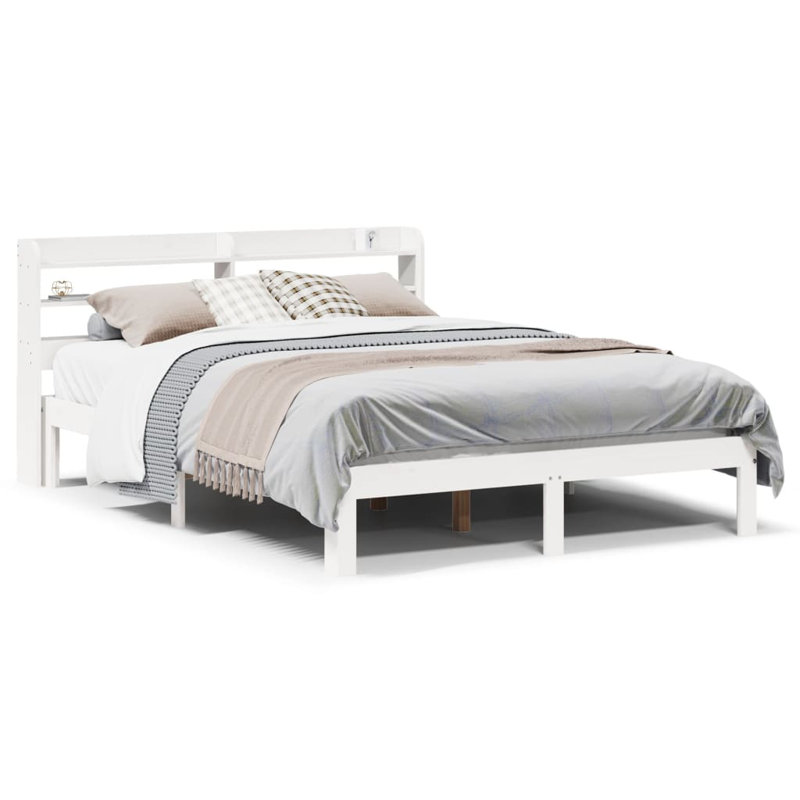 Storage Bed, Small Double (4'), White