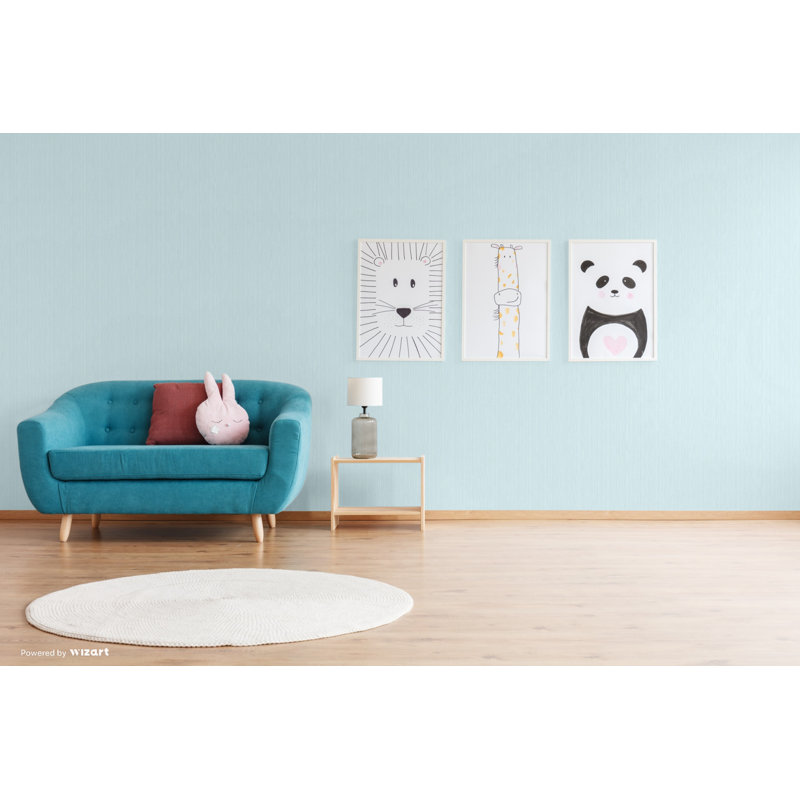 Stria 10m x 53cm Wallpaper Roll, Blue