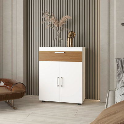 Shoe Rack, Pneumatic Lift-Up Compartment, Dual Doors