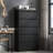 Metal 5 Drawer Filing Cabinet With Lock, Black Antique Finish, Streamlines Office Processes, Accommodates Various File Types Locking Cabinet, Antique, Essential Aspect, Holds Legal/Letter/A4/F4 Size-1493960163