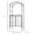 Outsunny 84" Garden Arch Arbor With Gate