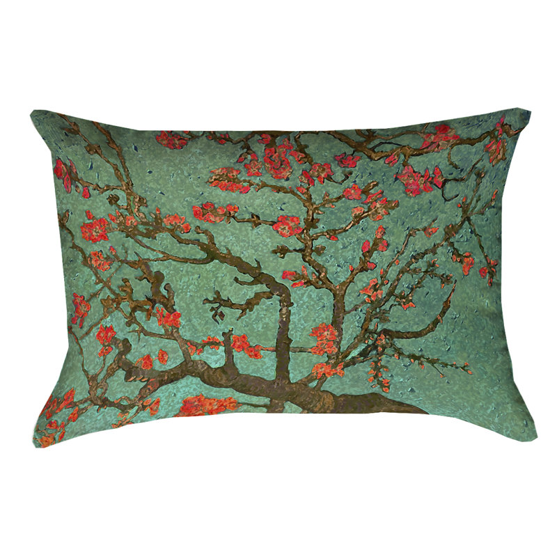 Housse de coussin Vincent Van Gogh, Vert / Rouge