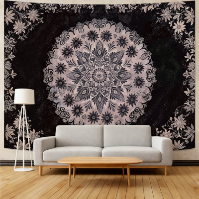 Tapisserie florale Mandala