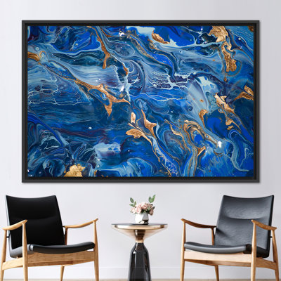 Toile abstraite de luxe abstraite: décoration murale moderne en marbre scintillant pour maisons contemporaines