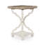 Table d'appoint élégante avec plateau à bords carrés, magnifique plateau d'inspiration campagne française