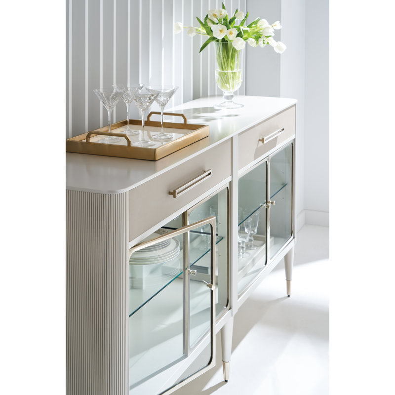 74 " W Birch Solid Wood Sideboard