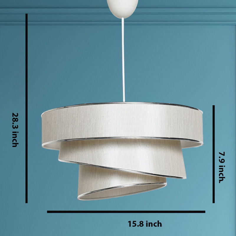 Lustre unique 1 lumière, Argent