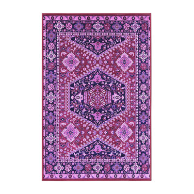 Tapis mauve de style Mid-Century moderne 1485