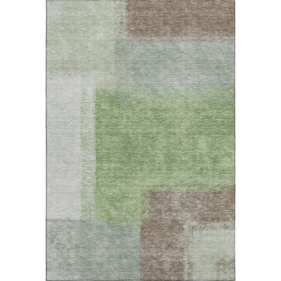 Premium Machine Washable Mayfield AMF2341 Abstract Rug