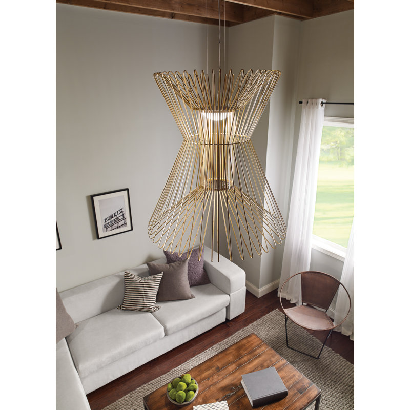Syrma 1 - Light LED Pendant, Satin Gold