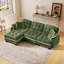 Canapé modulaire en L avec repose-pieds et repose-pieds Chenille-129442037-129442039