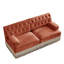 Causeuse (rouge-brun)