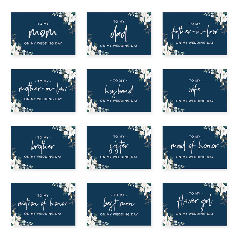 Carte de mariage floral