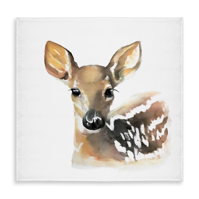 Watercolor Fawn Face Tablecloth - Indoor/Outdoor Home Decor