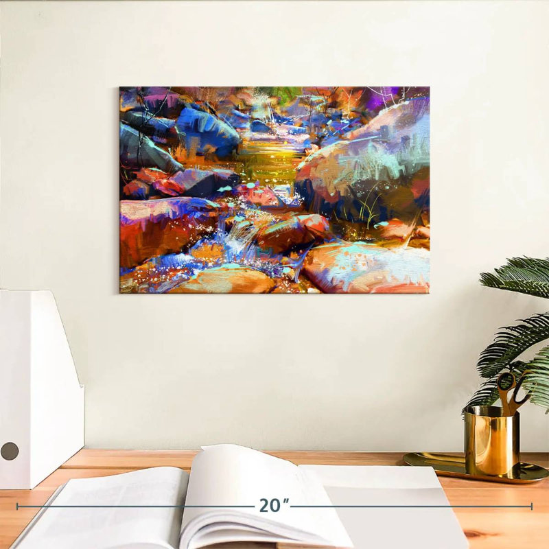 Avery Vibrant Wilderness Stream, 8" H x 12" W