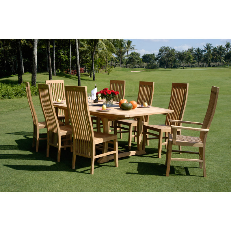 Cia Outdoor Teak Dining Side Chair