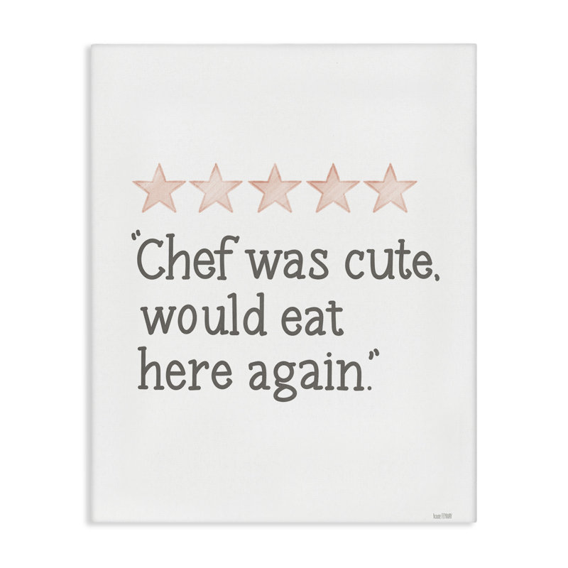  «Cute Chef» par House Fenway, H 30 po x l 24 po