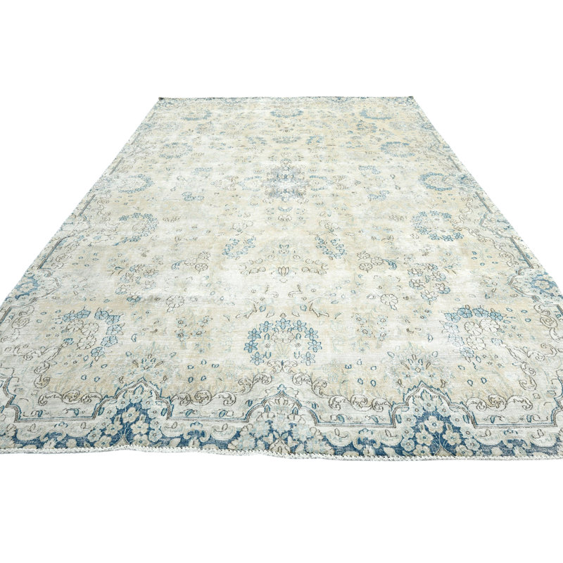 Tapis oriental beige unique 7 pi 5 po x 11 po One-of-a-Kind