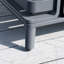 Table basse de patio en aluminium