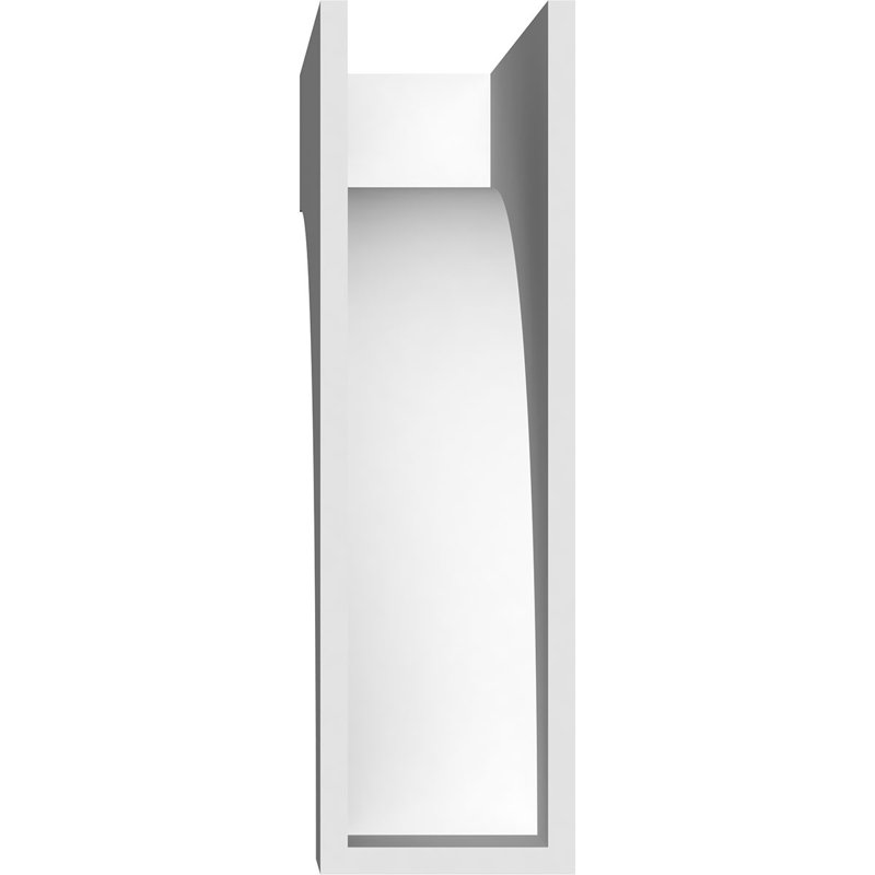 Corbeau standard en PVC de qualité architecturale Stockport, H 12 po x l 3 po x P 12 po