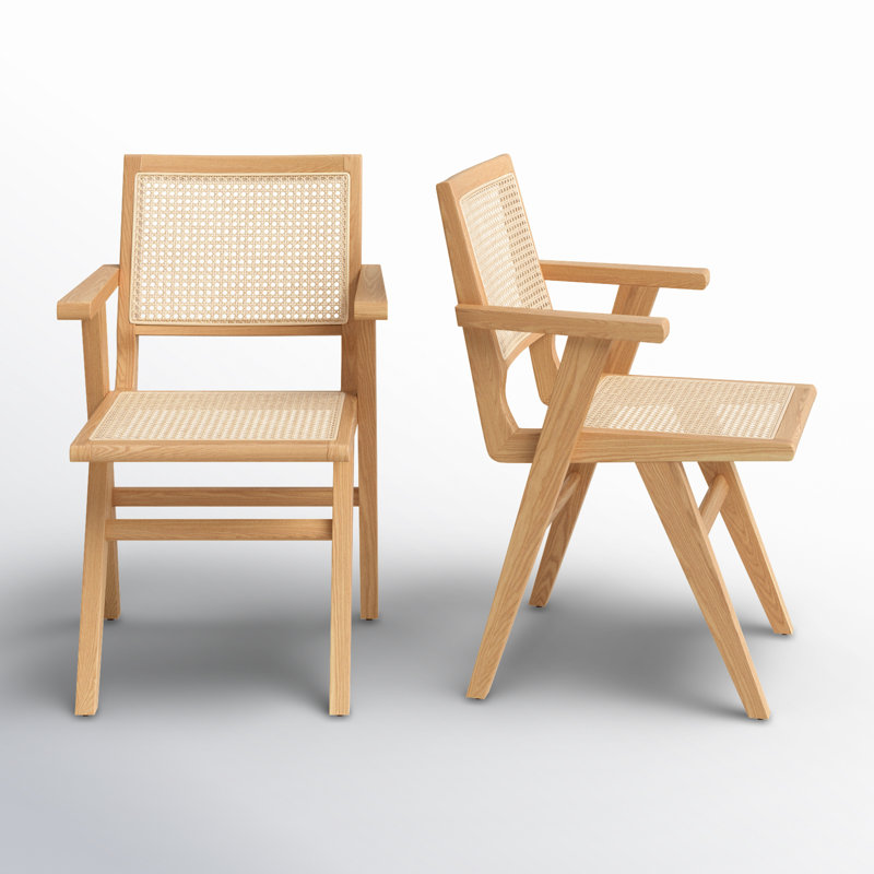 Atticus 18.10'' H Ash Armchair, Natural