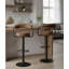 Ghent Swivel Upholstered Adjustable Height Counter Stool with Metal Frame-49237929