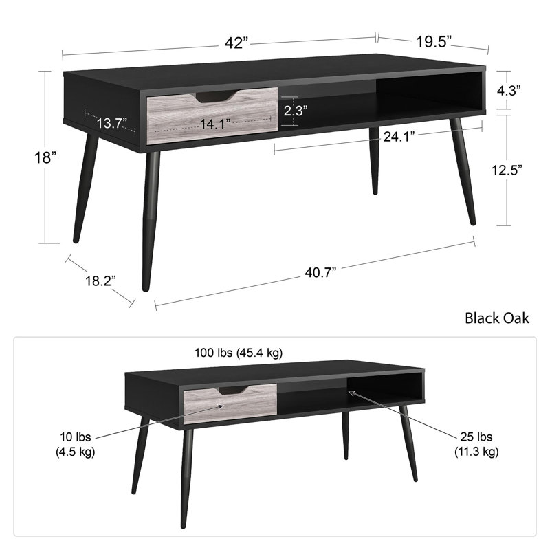 Malone Coffee Table with Storage