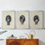 Royal Portraits 9 - Toile tendue avec châssis sur mesure - 3 pièces-117231306-117231305