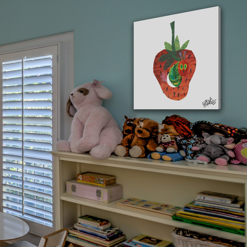 Over the Strawberry - Painting on Canvas, 46cm H x 46cm W