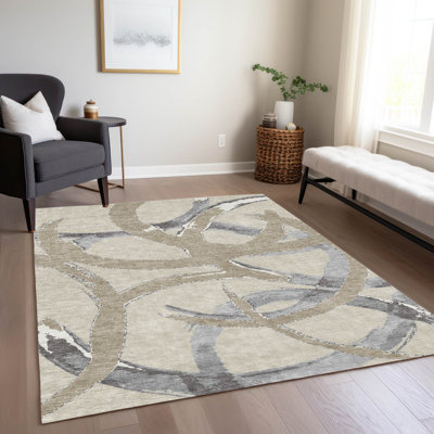 Tapis intérieur / extérieur beige Aloura 
