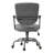 Gray Fabric Vintage Task Office Chair with Padded Armrest