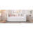 Classic Striped Silhouette Twin Size Upholstered Platform Daybed With 2 Storage Drawers, Beige-Toned Velvet