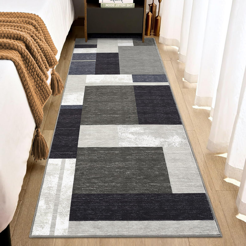 Area Rug, Gray, Rectangle 80 x 150 cm