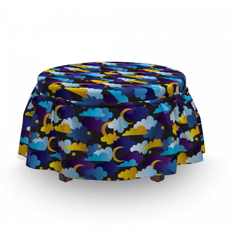 Housse pour repose-pieds Sleep Cloud and Moon