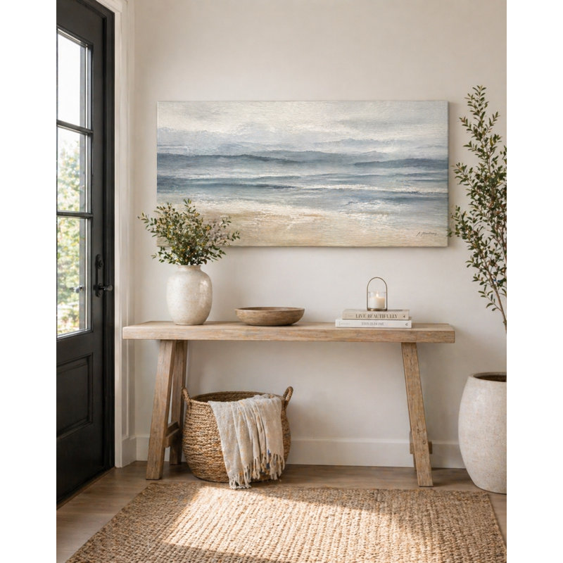 «Ocean Landscape», art mural sur toile tendue, H 24 po x l 48 po x P 1,5 po
