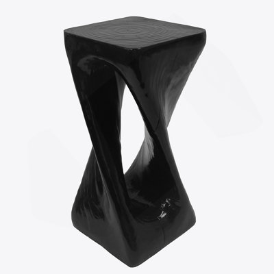 Outdoor Side Table, Twist Shape End Table, Accent Table For Indoor, Outdoor