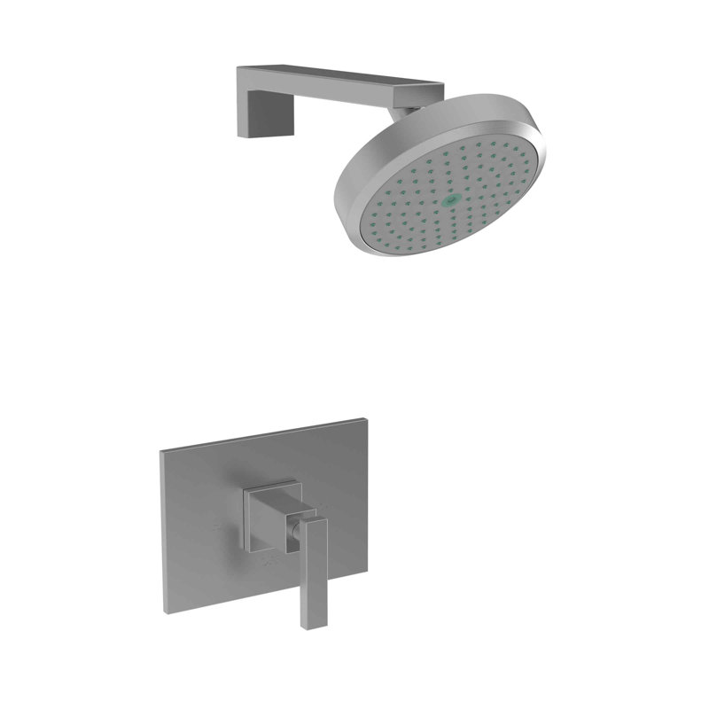 Skylar Balanced Pressure Shower Trim Set with Shower Head, Stainless Steel - PVD