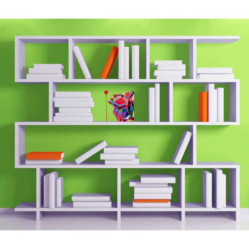 Adhésif décoratif polygonal stylish, H 12 po x l 10 po