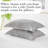 Southshore Fine Linens Modern Foliage Grey Reversible King/California King Microfiber Duvet Cover Set, 1 Duvet Cover & 2 King Shams, Hidden Zipper & Corner Ties-274959459-274953982