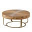 Table basse ronde moderne, table basse avec pieds en métal-14279901