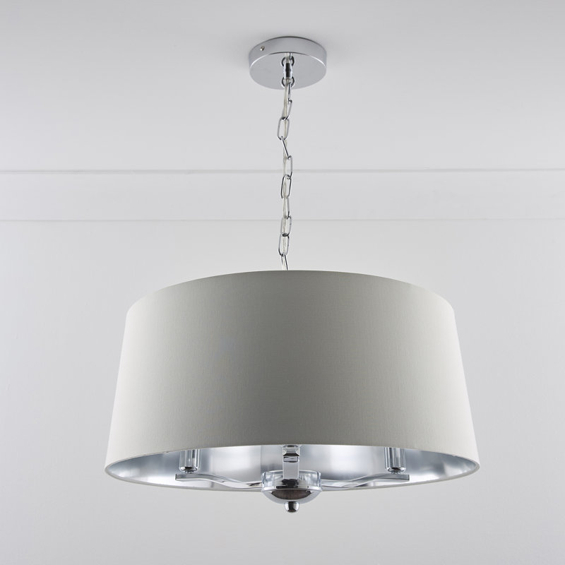 Englewood 3 - Light Drum Chandelier, Grey