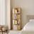 Rotating Bookshelf, 4 Tier Small Bookcase Corner Shelves Display Storage Tower Space-Saving Revolving For Small Space, Natural-751267178