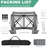 10x10ft Camping Gazebo Screen Tent, 5 Sided Pop-up Canopy Shelter with Mesh Windows-105123210