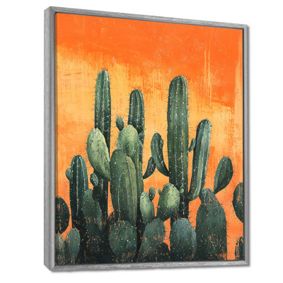 Maricza Pastel Cacti At Sunrise II - Cactus Wall Art