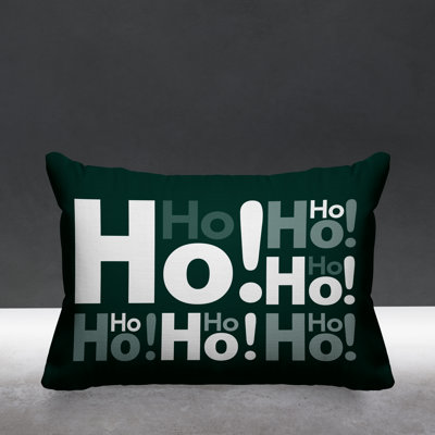 Hohoho Christmas Indoor/Outdoor Throw Pillow